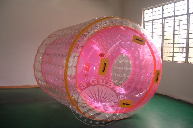 阳江镇粉色水上滚筒